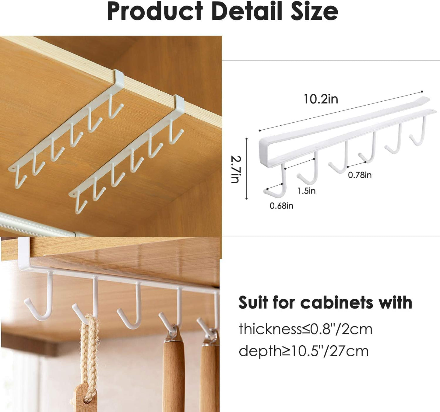 Under Shelf Hanger - تعليقة فناجين تحت الرف