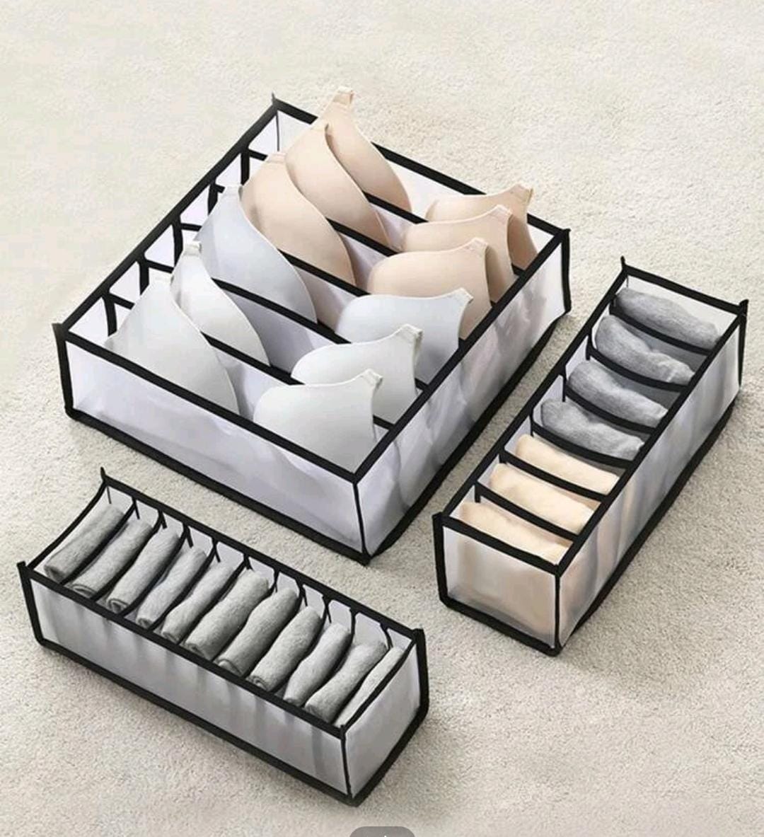 Underwear Organizer Storage Box 3pc