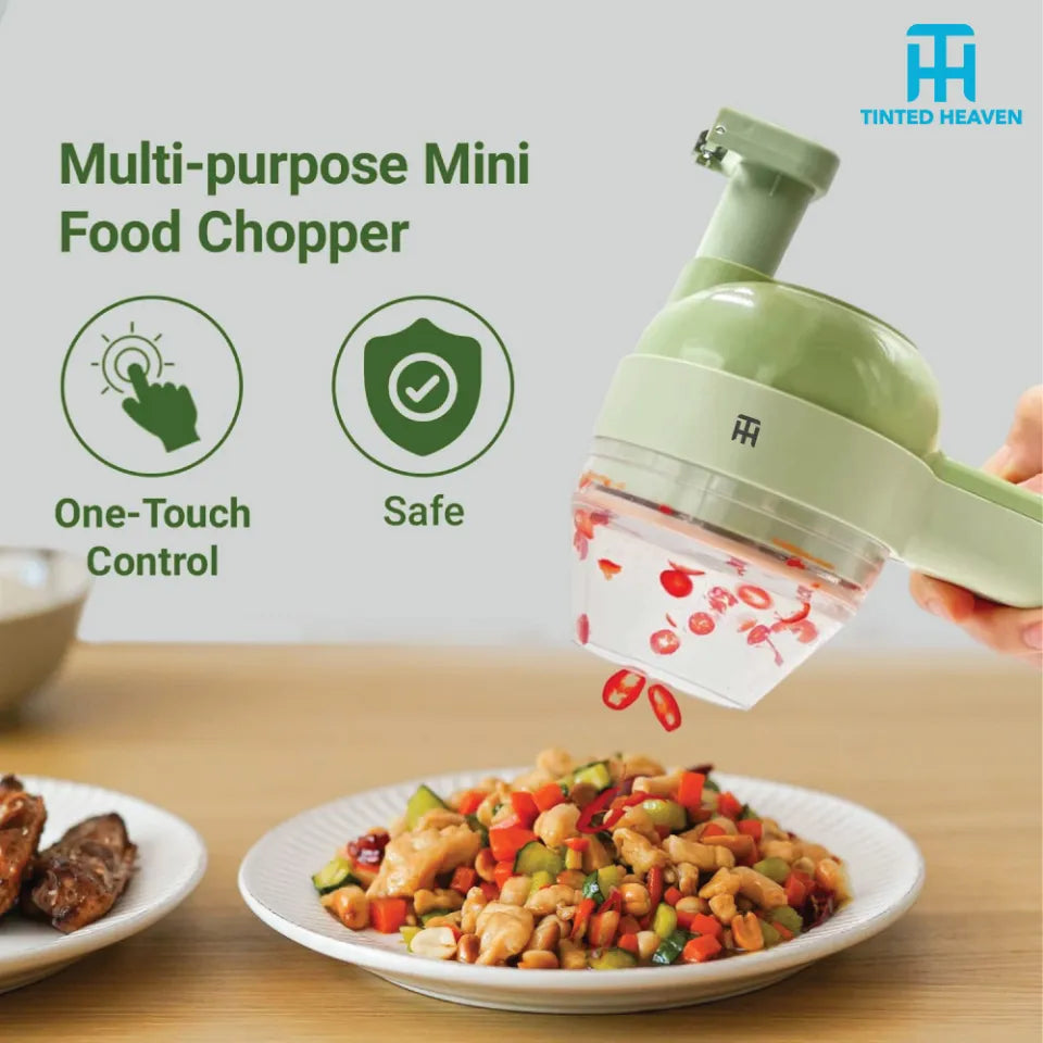Electric rechargeable vegetable chopper