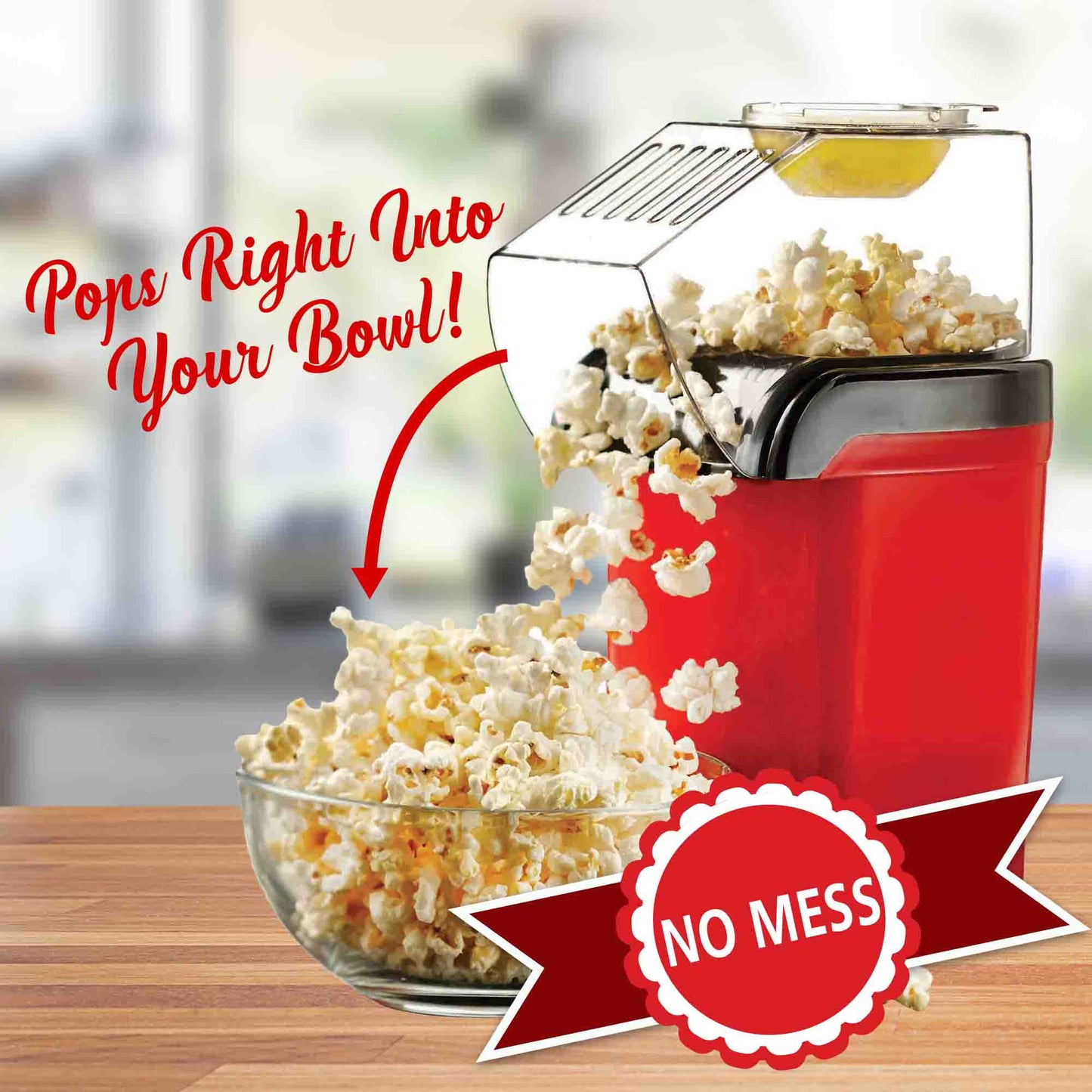 Oil-free Popcorn maker