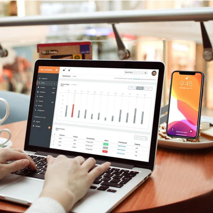 Magnetic Laptop Phone Holder - ستاند هاتف باللابتوب مغناطيس