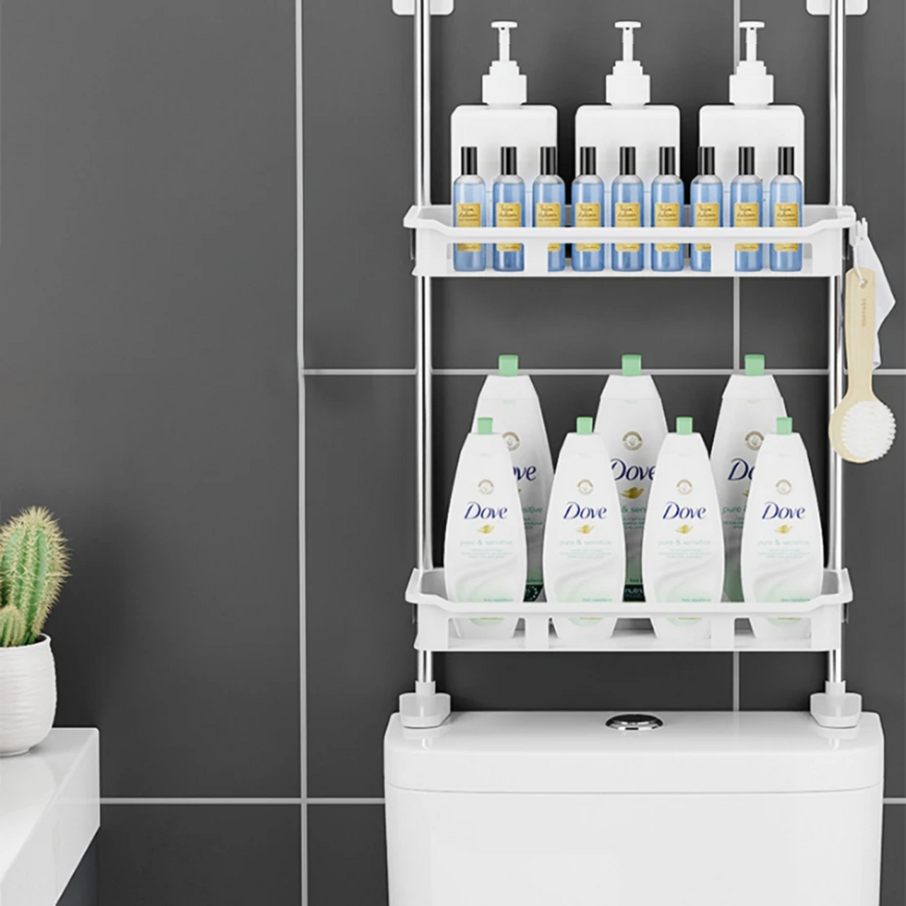 Bathroom Cabinet Shelf Organizer - ستاند كرسي حمام