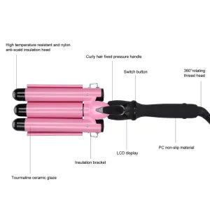 3 barrel hair curler