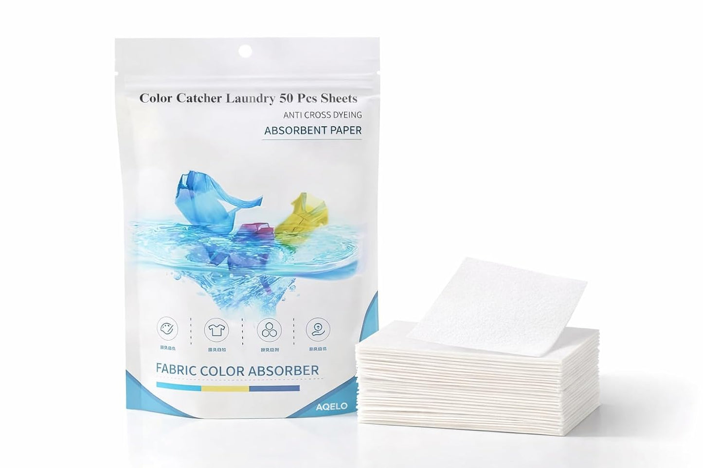 Laundry Color Absorber Napkins - مناديل سحب لون الغسيل