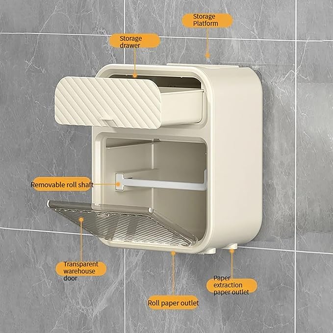 Toilet Organizer with Drawer - منظم حمام مع جارور