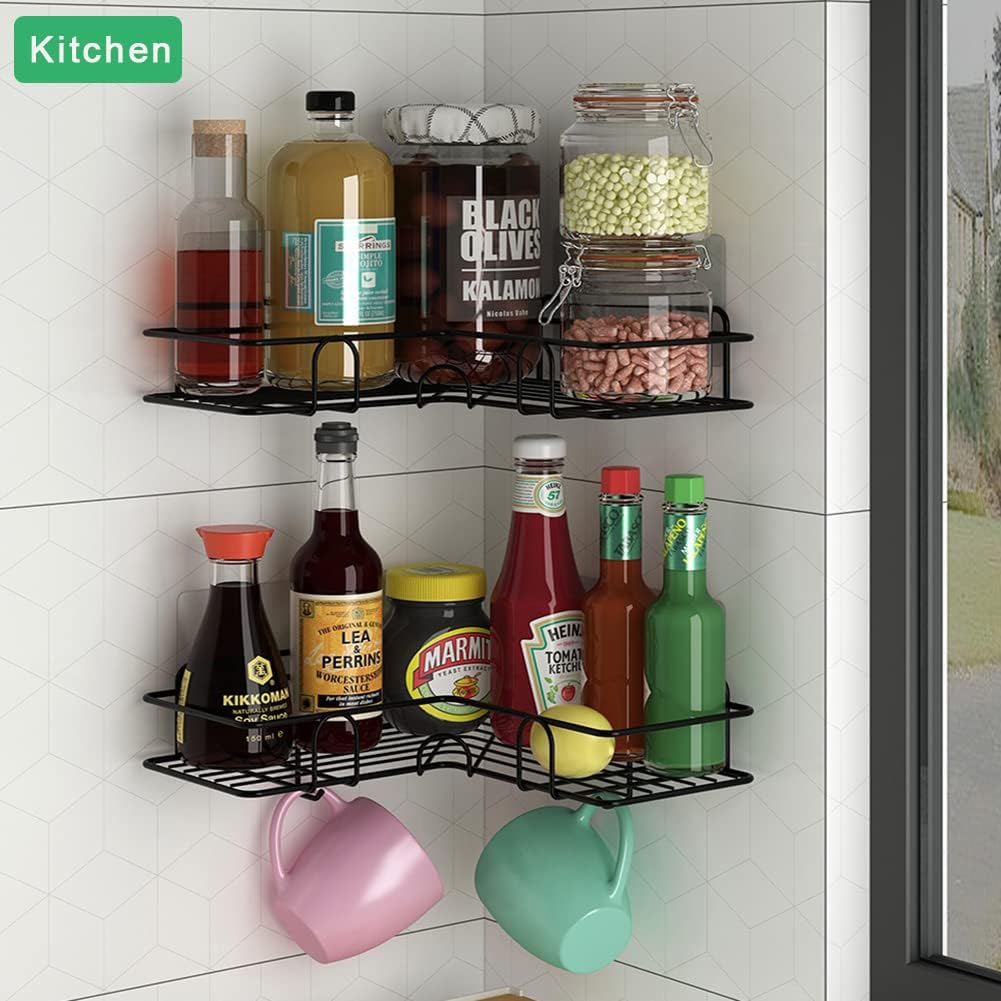 Stainless Steel Corner Shelf - رف حمام زاوية ستانلس