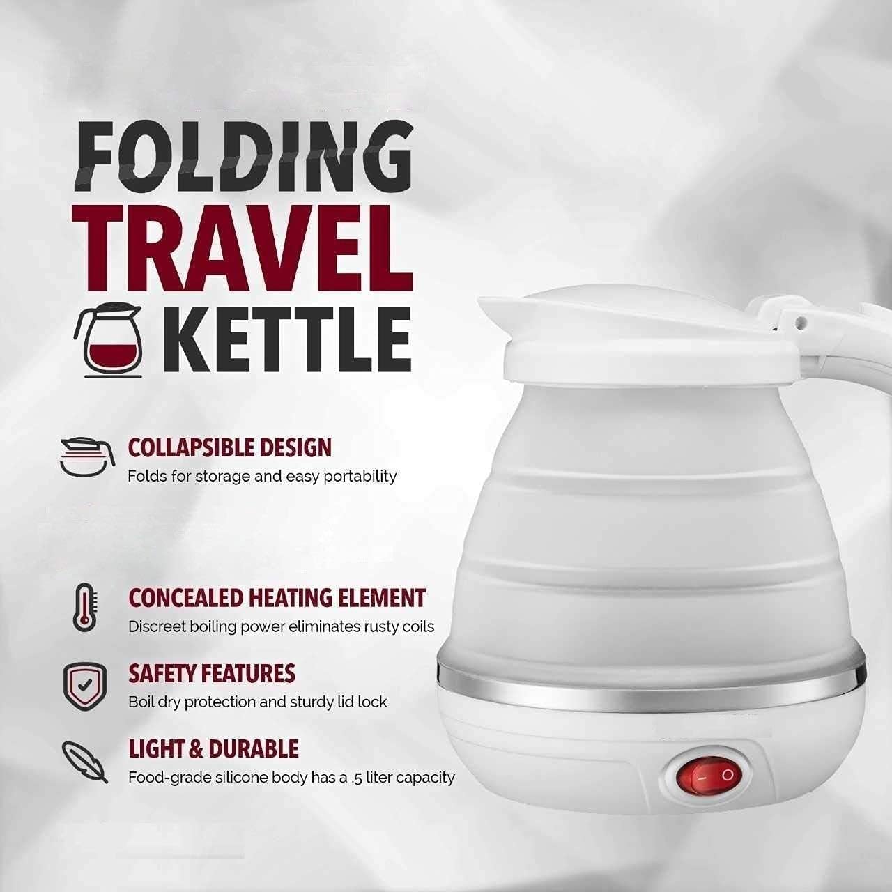 Silicon Foldable Kettle - سخان مياه قابل للطي