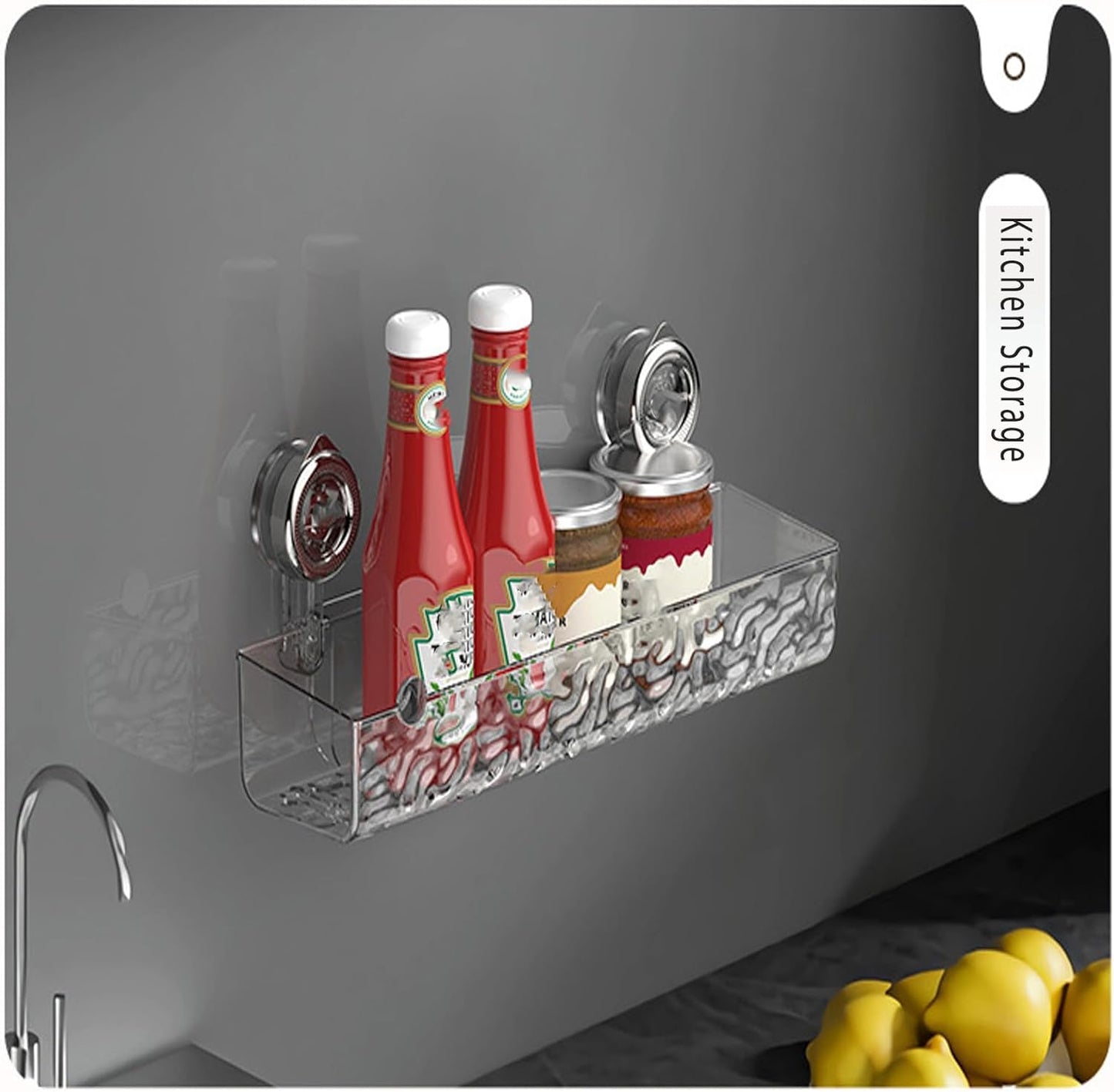 Acrylic Bathroom Rack - رف حمام شفاف