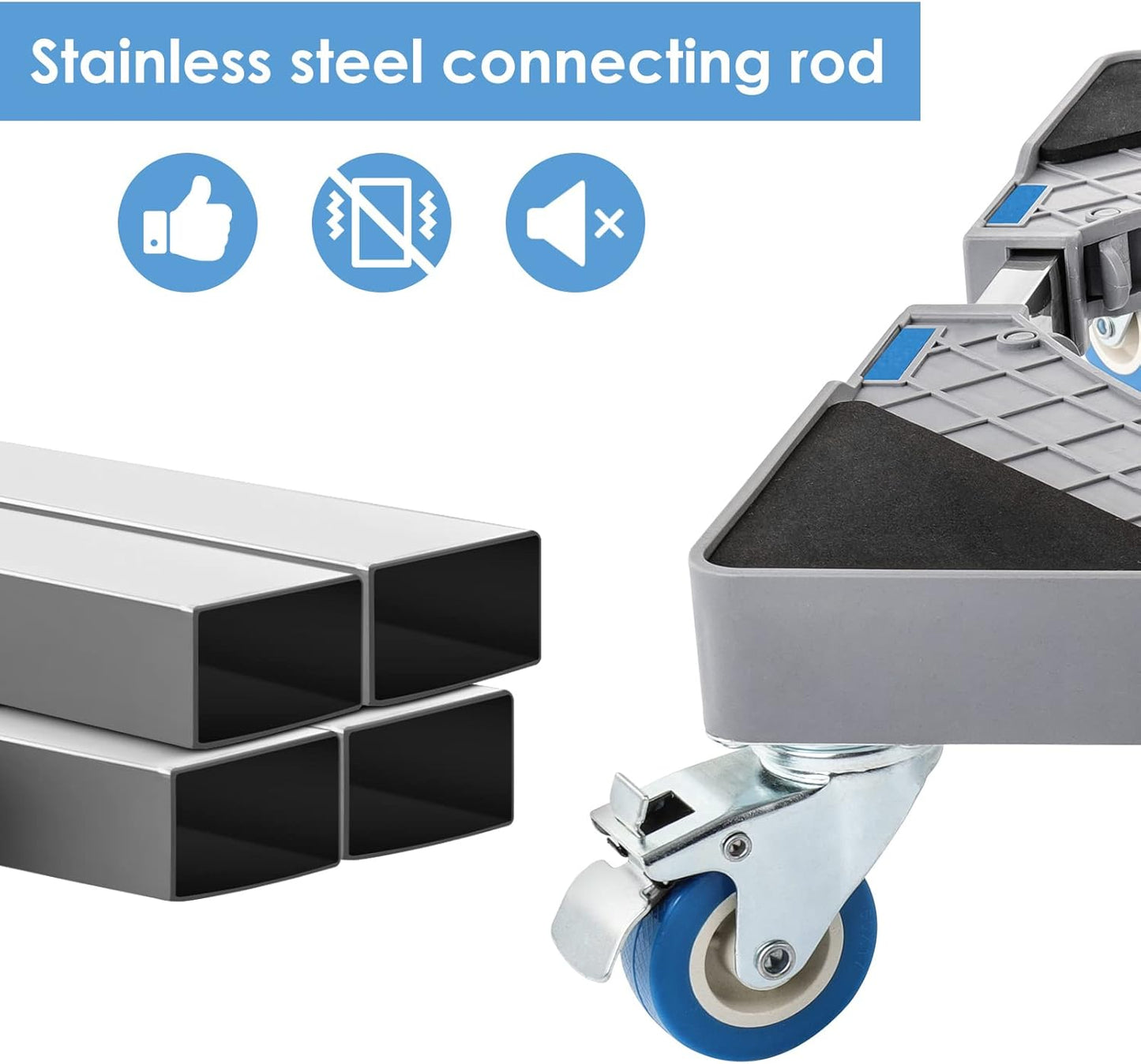 Adjustable Washing Machine Rack - قاعدة غسالة متحركة