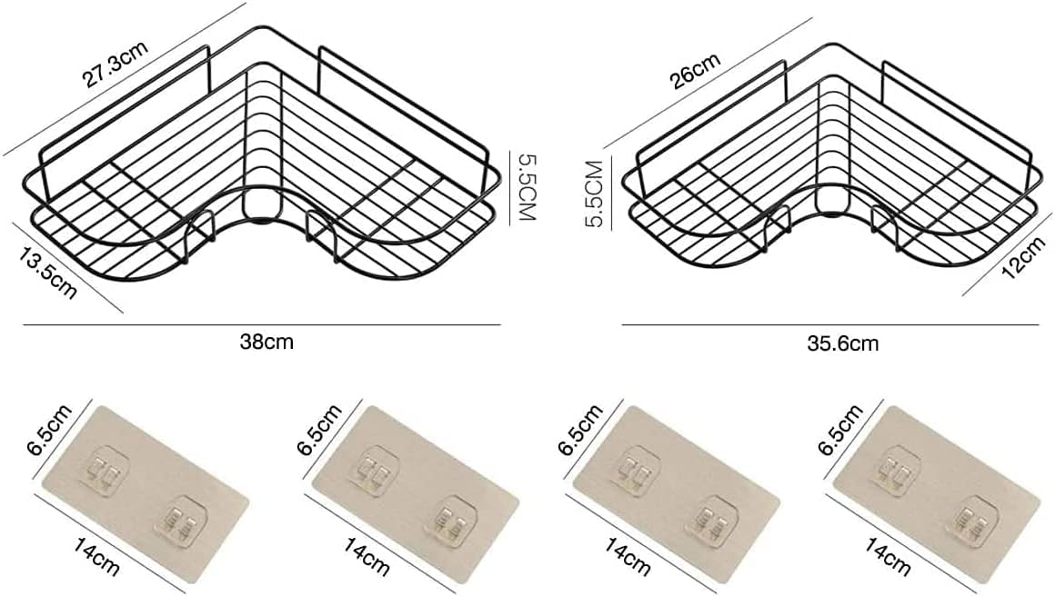 Stainless Steel Corner Shelf - رف حمام زاوية ستانلس