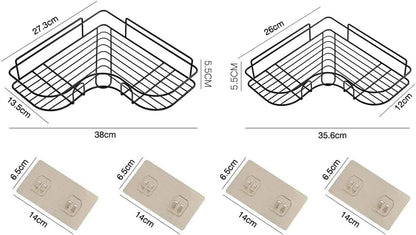 Stainless Steel Corner Shelf - رف حمام زاوية ستانلس
