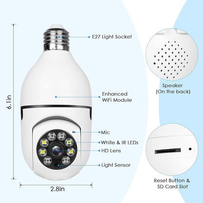 Rotating Camera Lamp - كاميرا لمبة قابلة للدوران