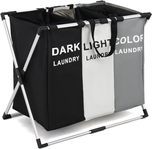 3 Section Laundry Basket - سل غسيل ثلاث خانات