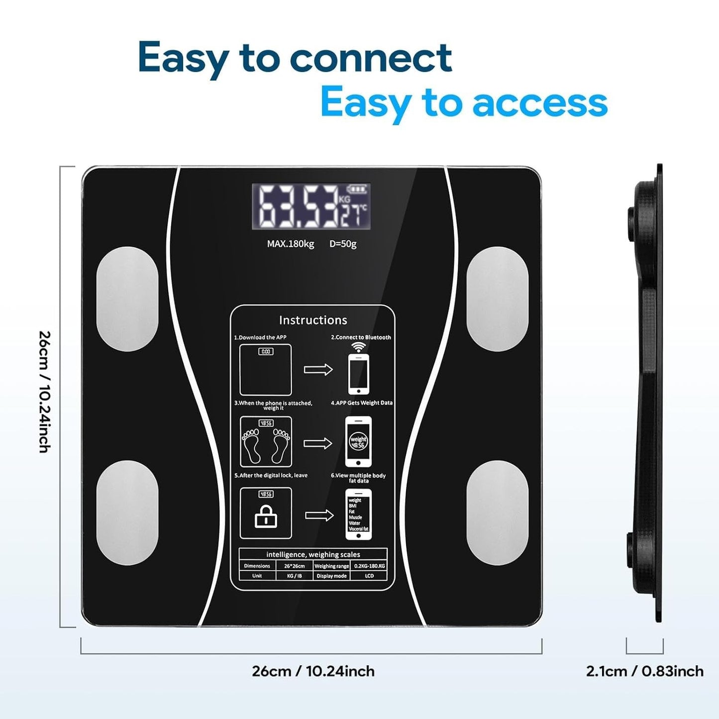 Electronic Digital Scale - ميزان الكتروني ذكي