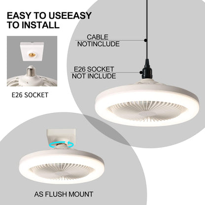 Lamp with Fan - لمبة مع مروحة