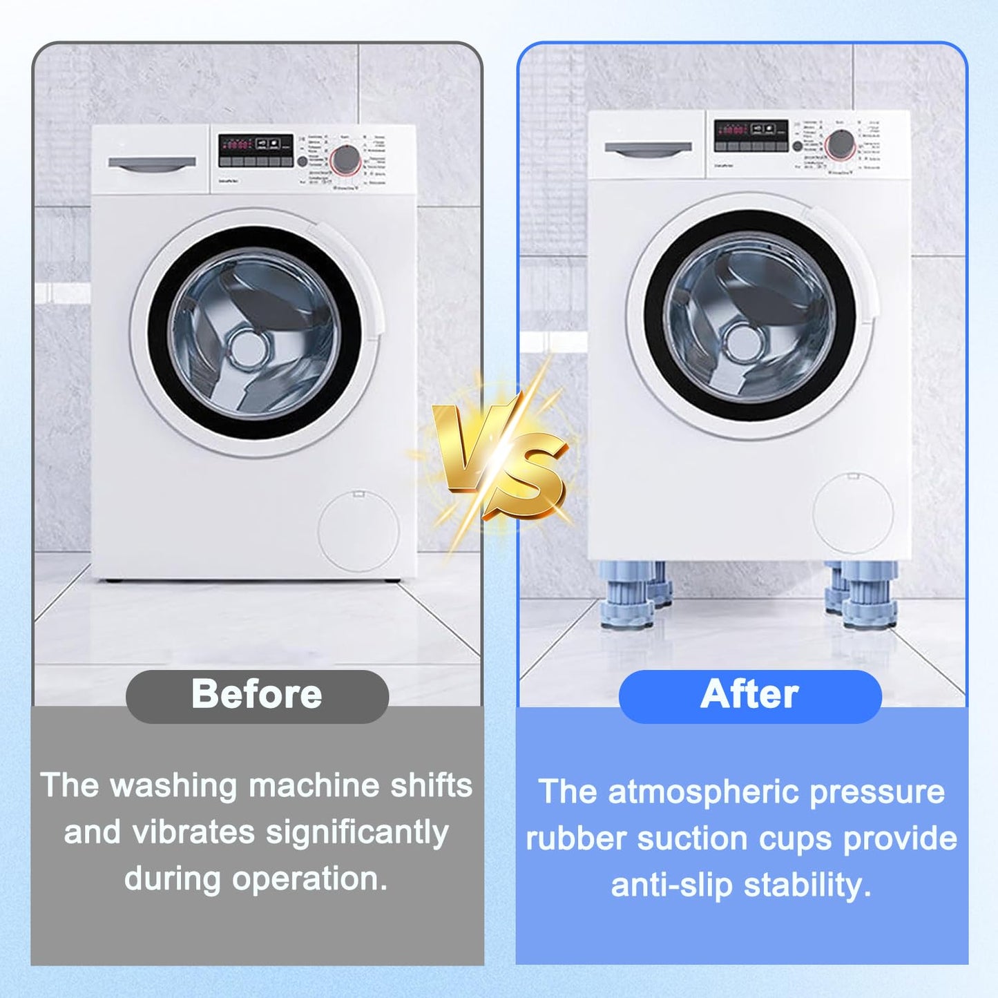 Adjustable Washing Machine Pads - قواعد غسالة قابلة للتعديل