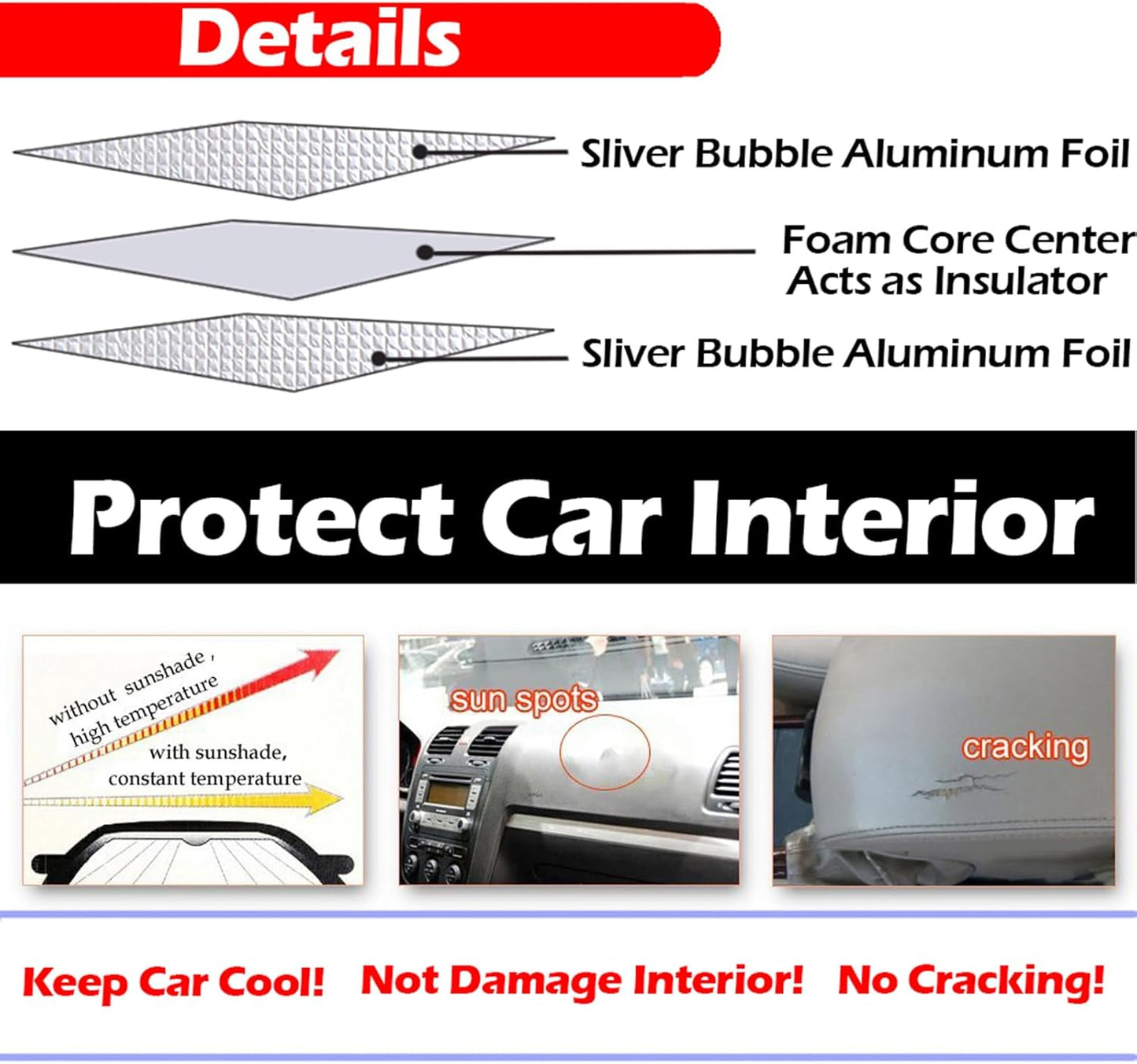 Car Front Windshield - غطاء السيارة الأمامي