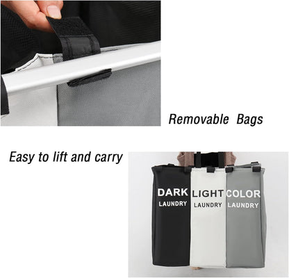 3 Section Laundry Basket - سل غسيل ثلاث خانات