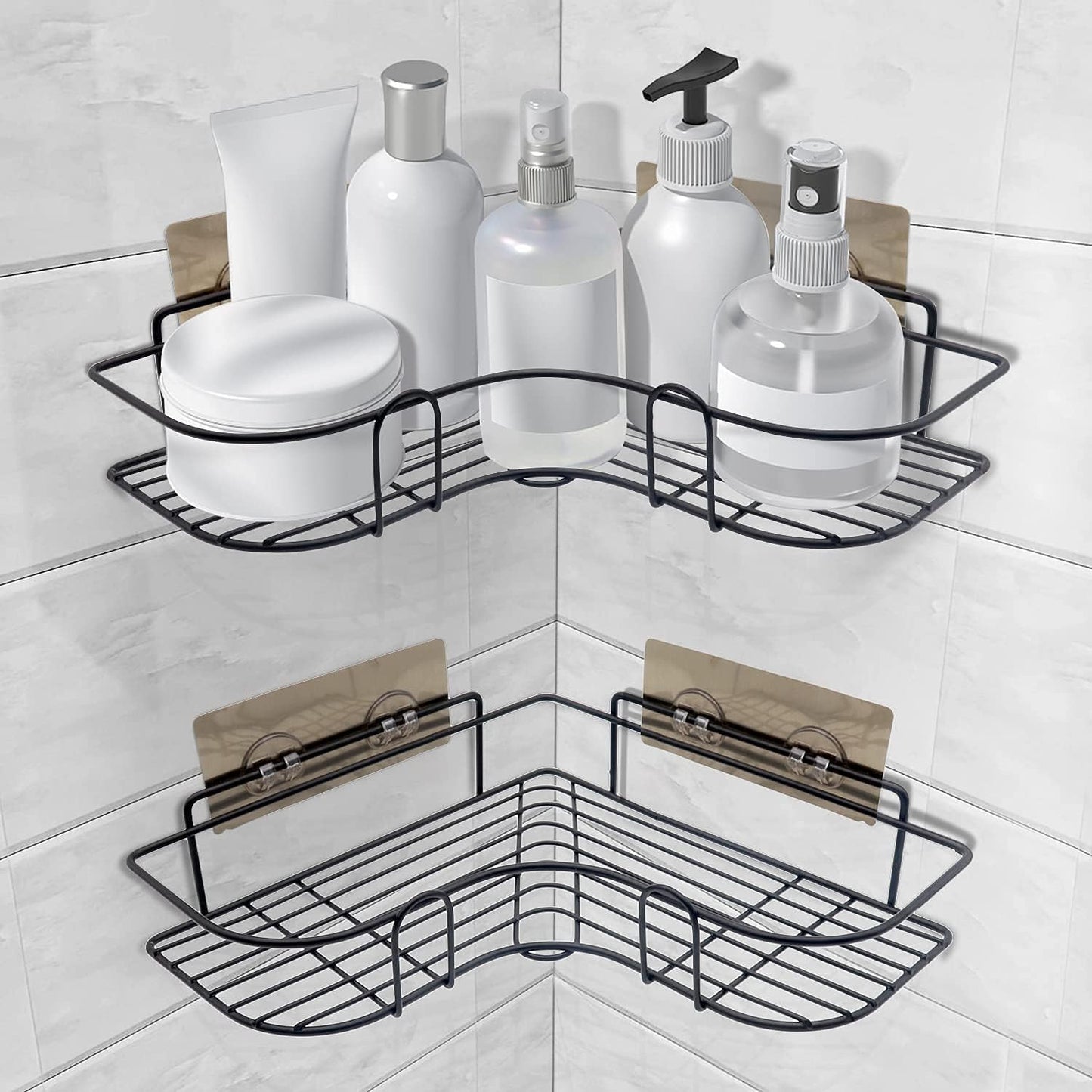 Stainless Steel Corner Shelf - رف حمام زاوية ستانلس