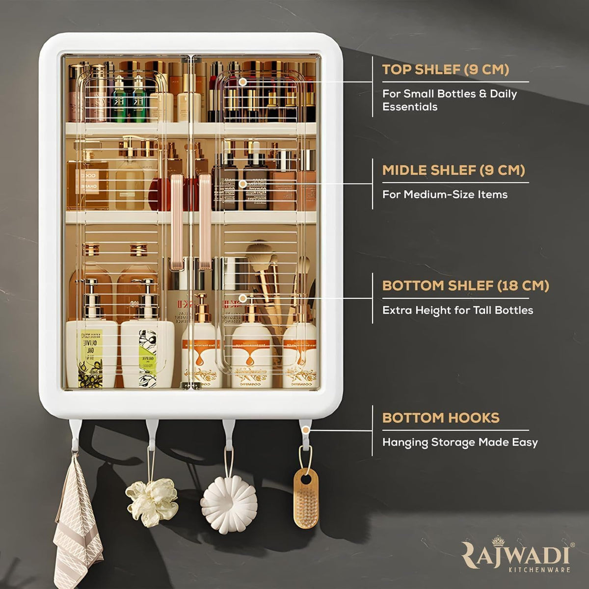 Mounted Storage Rack - خزانة صيدلية مع تعاليق