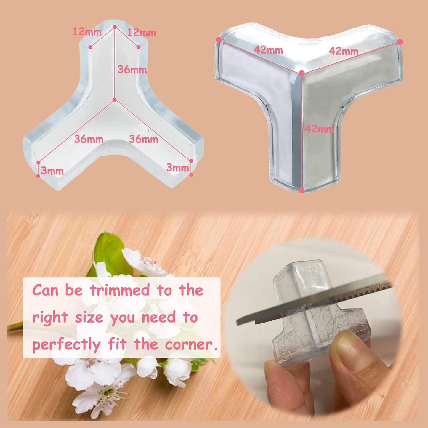 Silicon Corner protectors - زوايا طاولة سيليكون