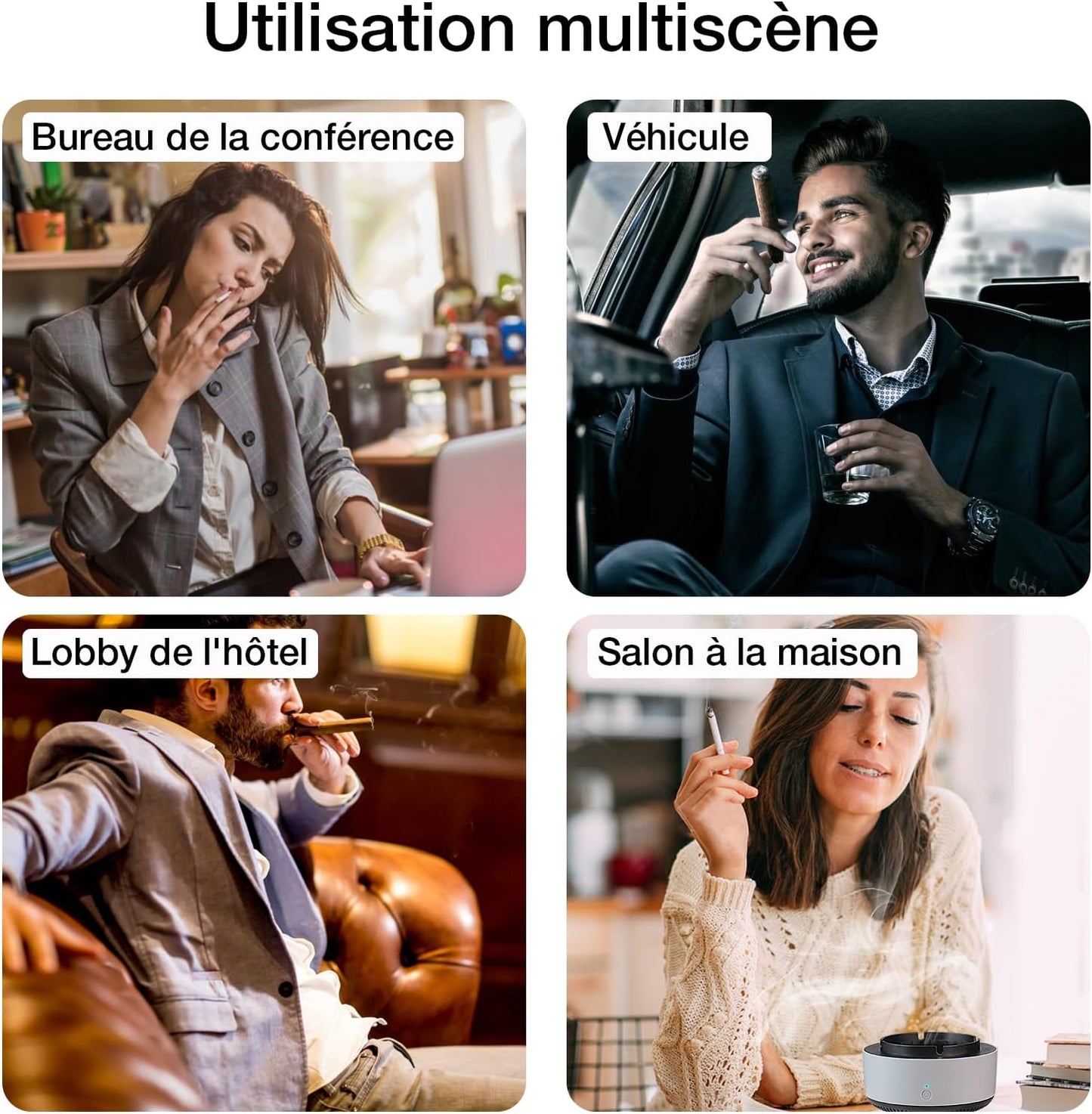 Smoke Absorber Ashtray - منفضة سيغار تشفط الدخان