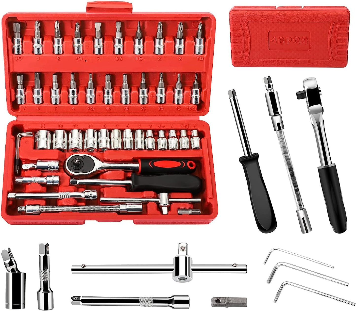 46 Pcs Tools Set - طقم عدة طقطاق