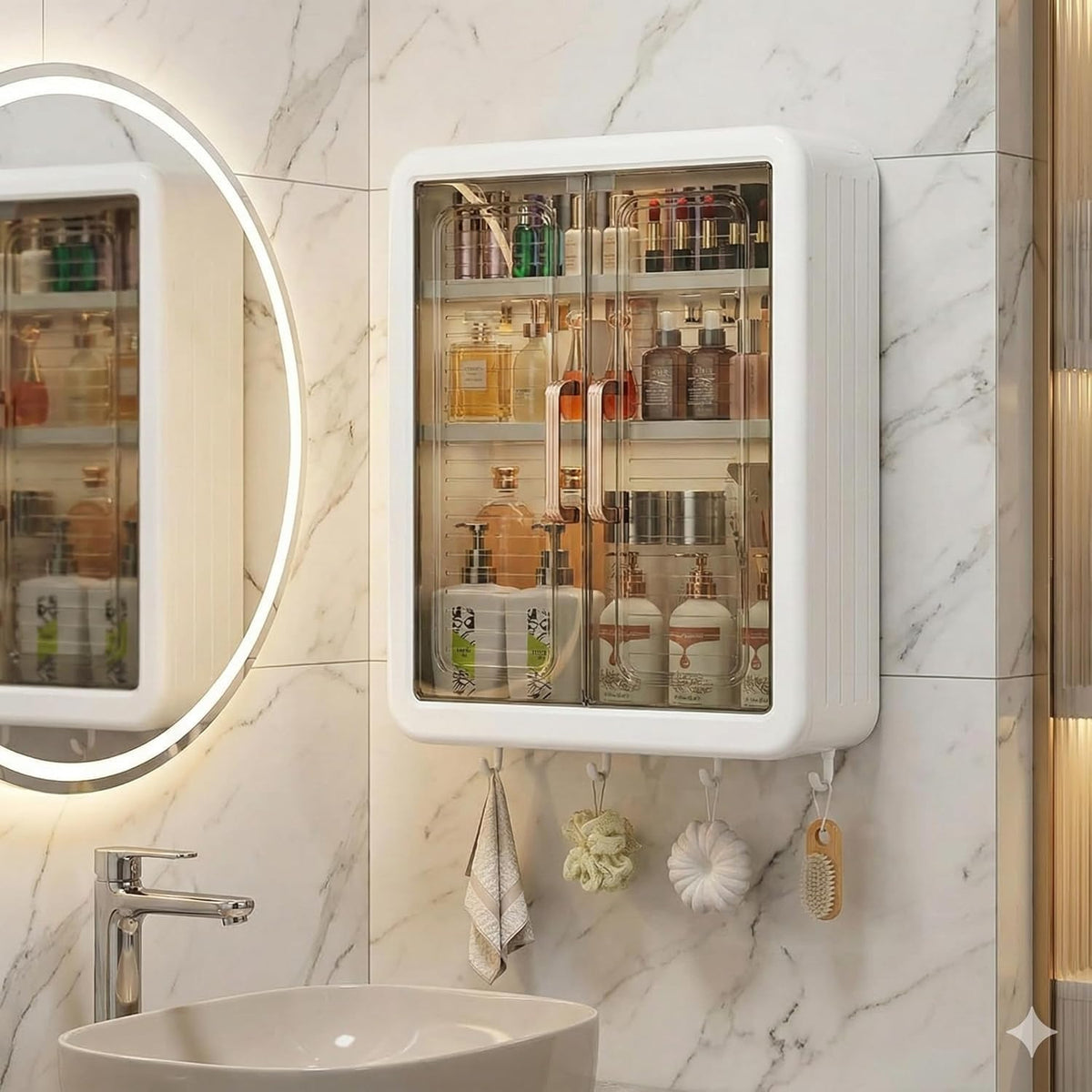 Mounted Storage Rack - خزانة صيدلية مع تعاليق