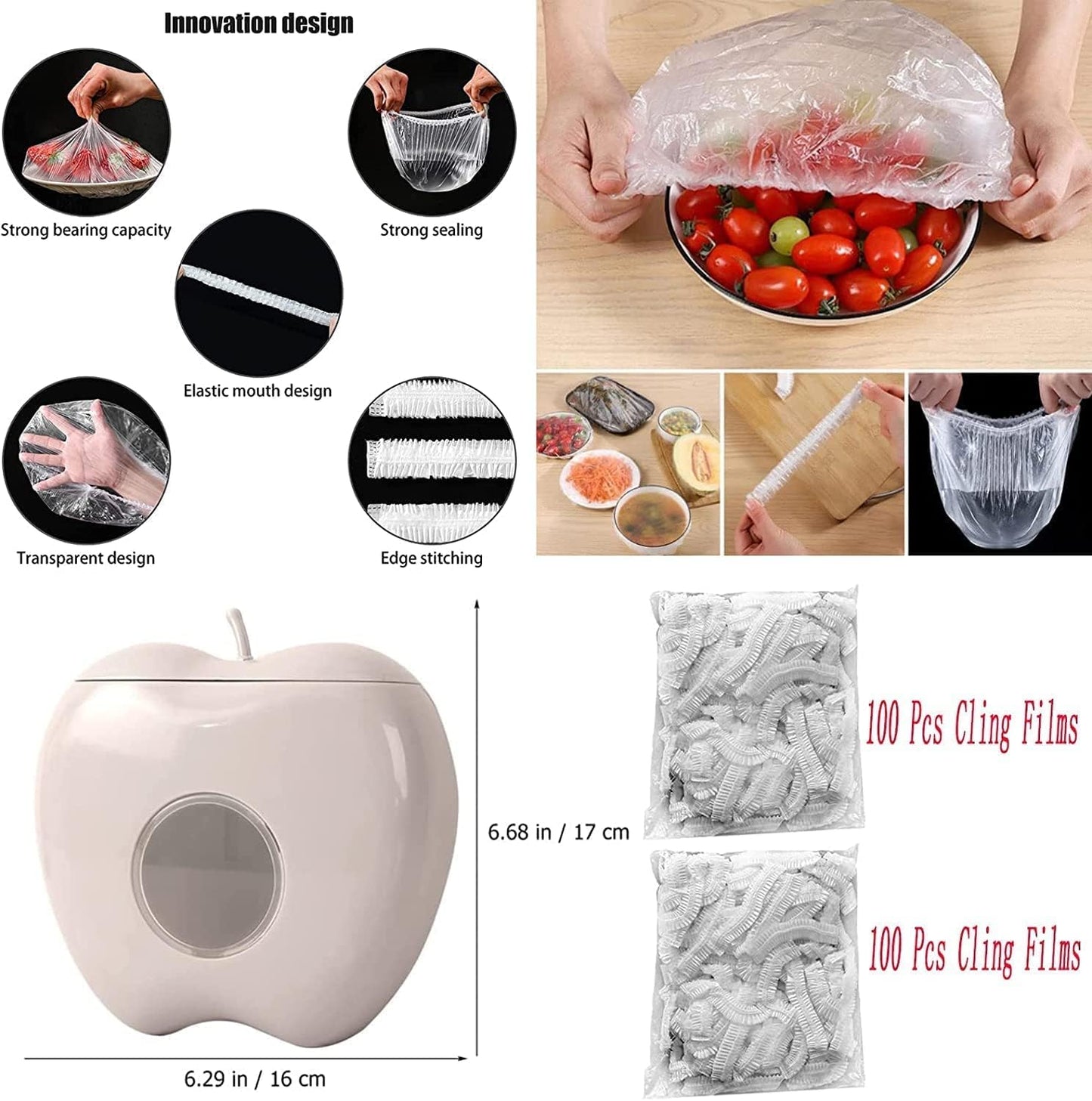 Apple Storage box for Food Covers - بوكس تفاحة لأغطية الصحون