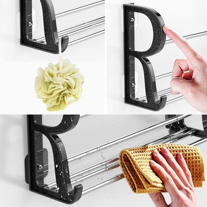 Adhesive 2 layer shoe rack - منظم احذية طبقتين