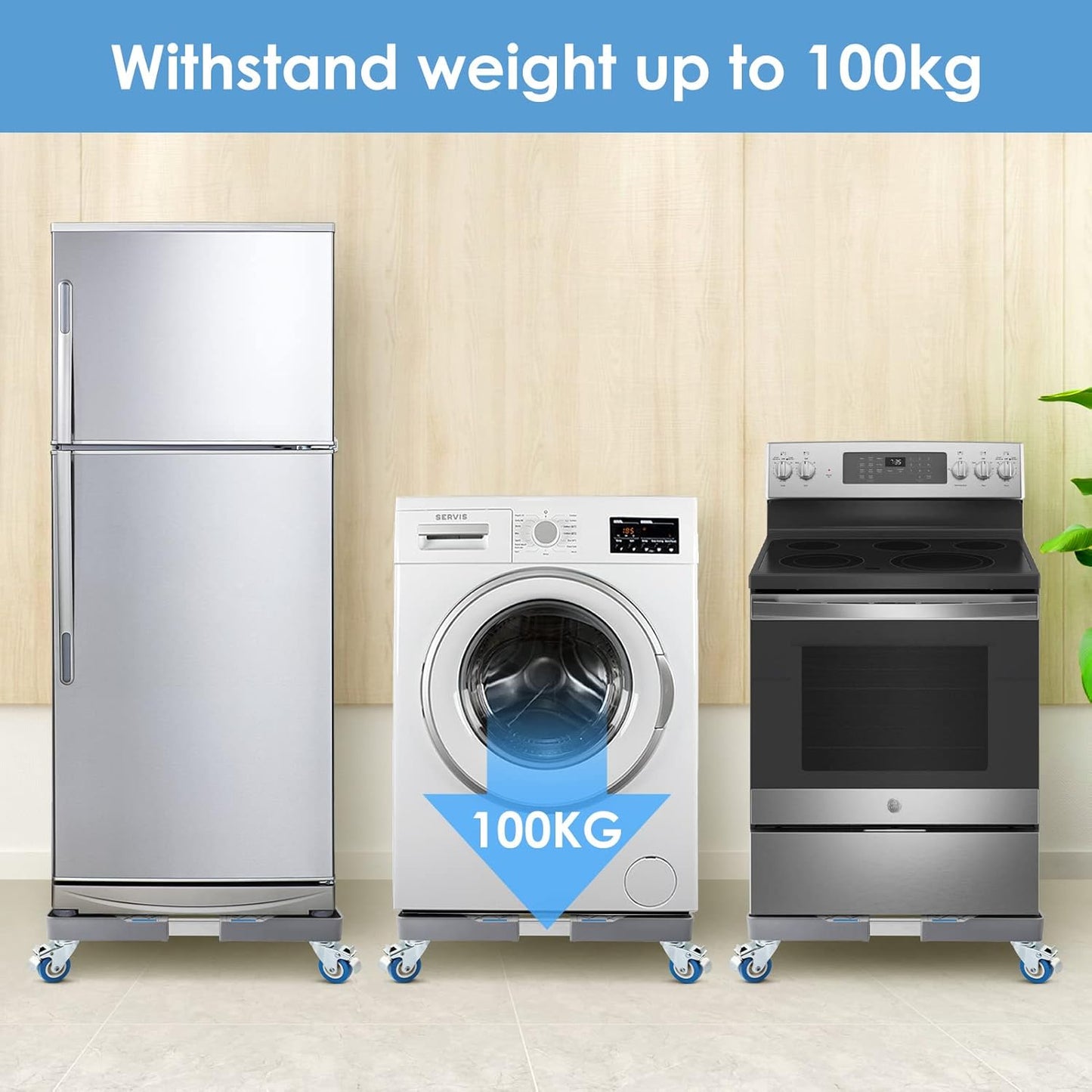 Adjustable Washing Machine Rack - قاعدة غسالة متحركة