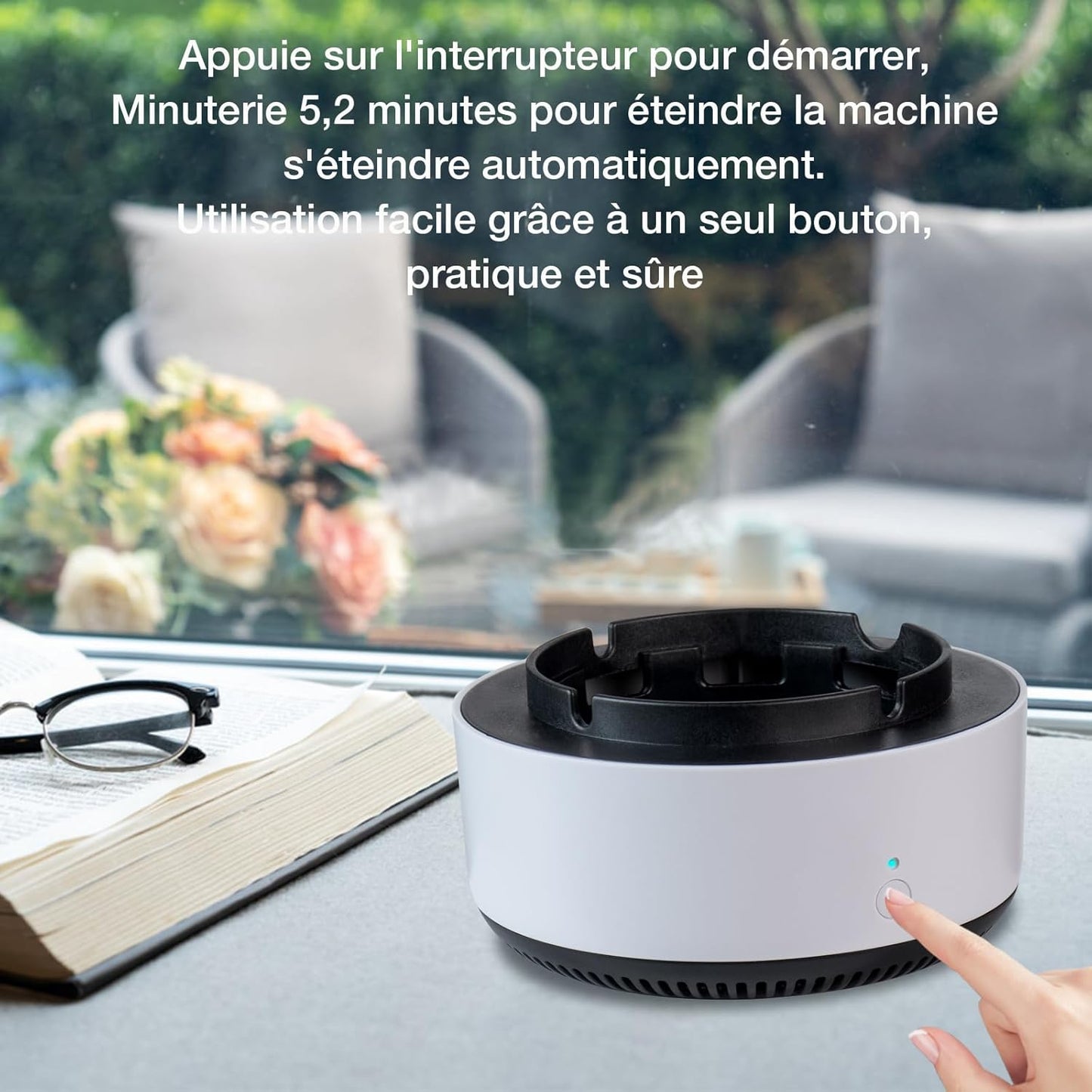 Smoke Absorber Ashtray - منفضة سيغار تشفط الدخان