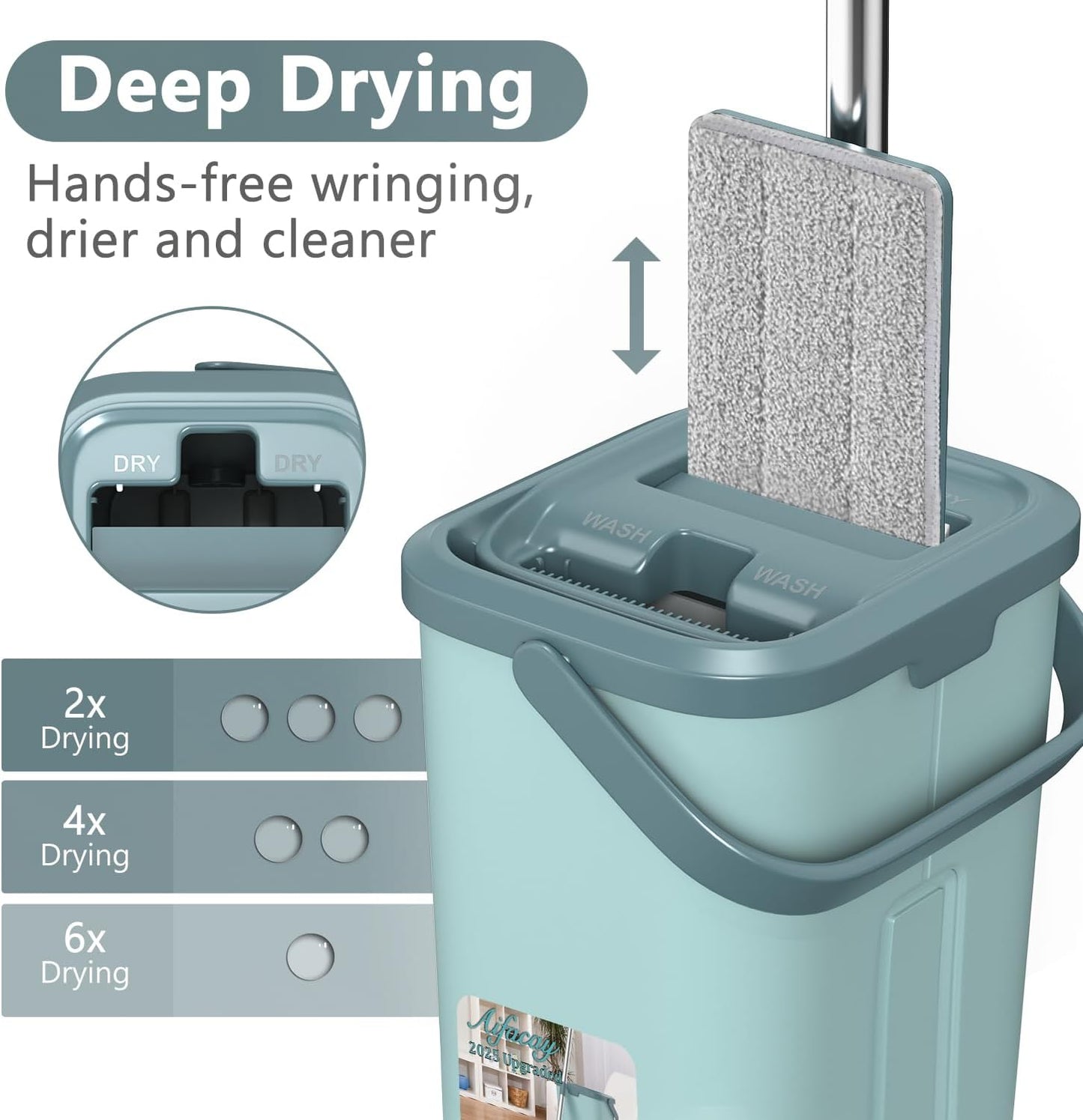 Mop with Bucket - ممسحة مع سطل