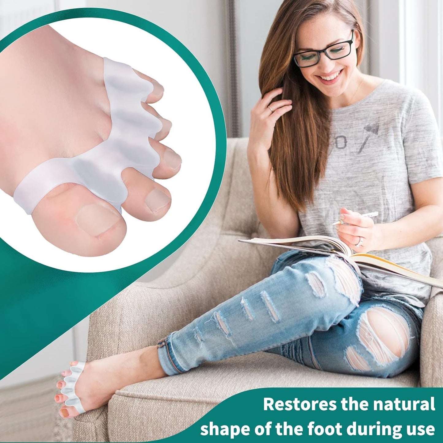 Silicon Finger Separator - فاصل اصابع سيليكون