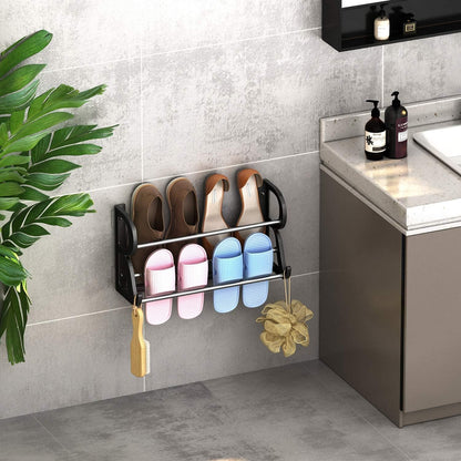 Adhesive 2 layer shoe rack - منظم احذية طبقتين