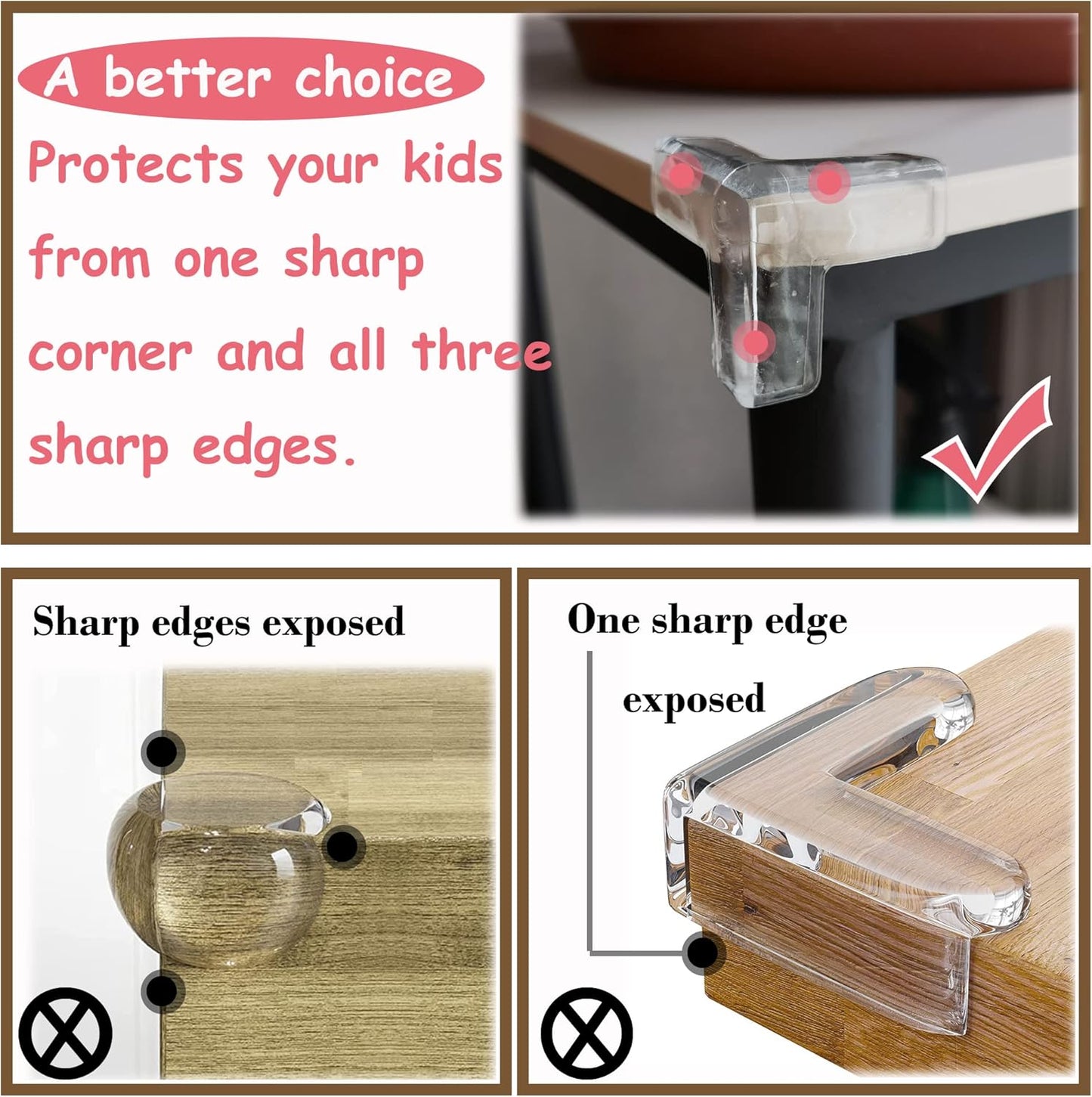 Silicon Corner protectors - زوايا طاولة سيليكون