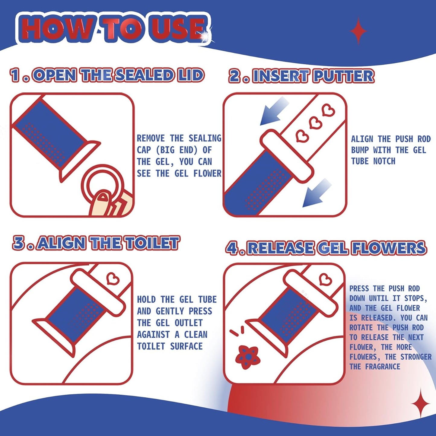 Toilet Bowl Gel Stamps - جل منظف كرسي الحمام