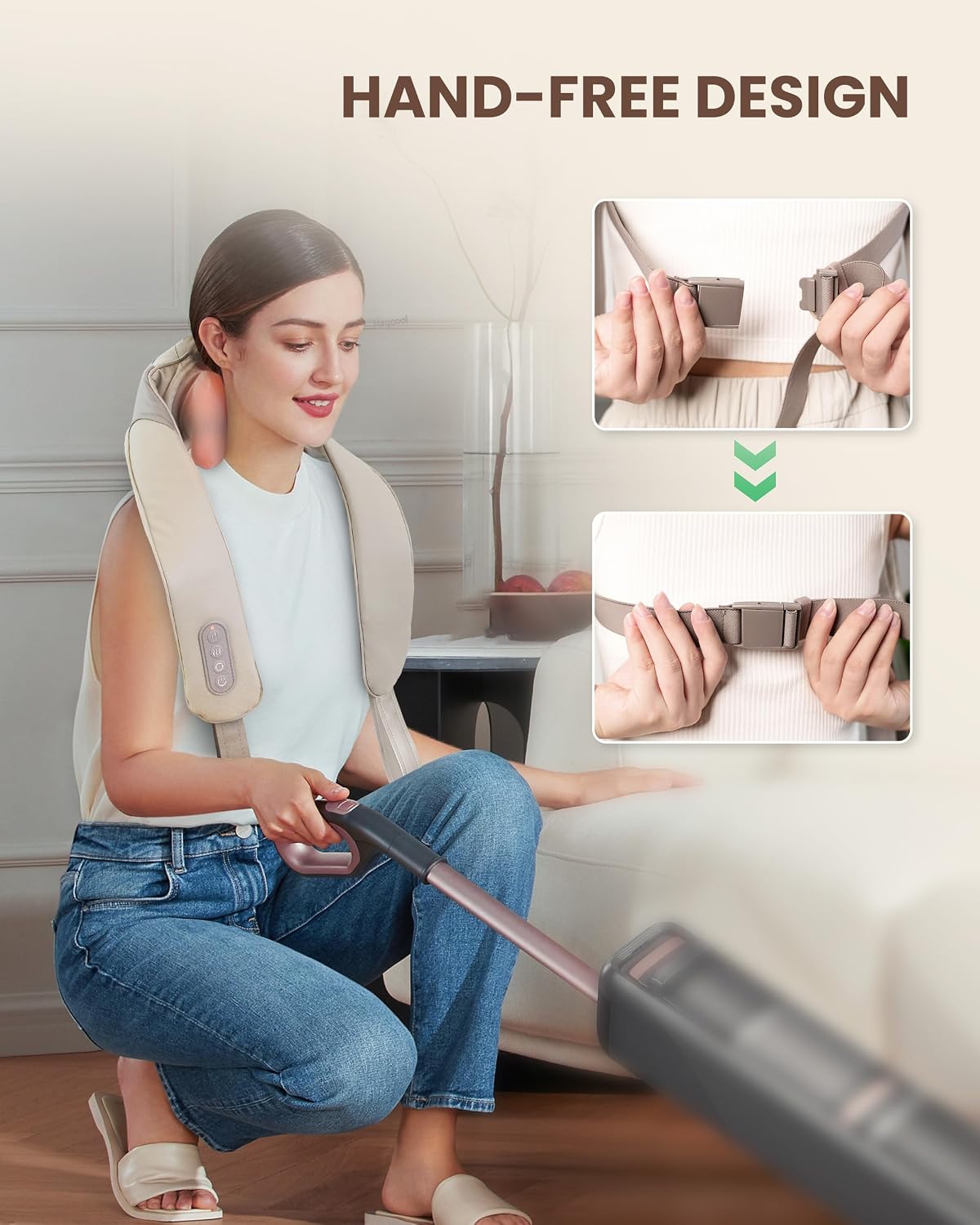 Rechargeable Neck Massager - مكنة مساج للرقبة تشريج