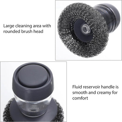 Steel whool with Dispenser - سيفة مع مضخ صابون