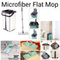Microfiber flat mop with bucket