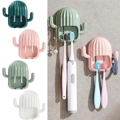 Cactus Toothbrush Holder - ستاند فراشي الأسنان شكل صبارة