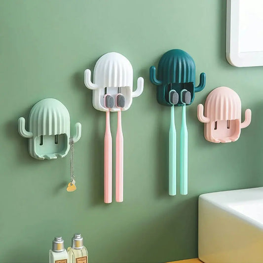 Cactus Toothbrush Holder - ستاند فراشي الأسنان شكل صبارة