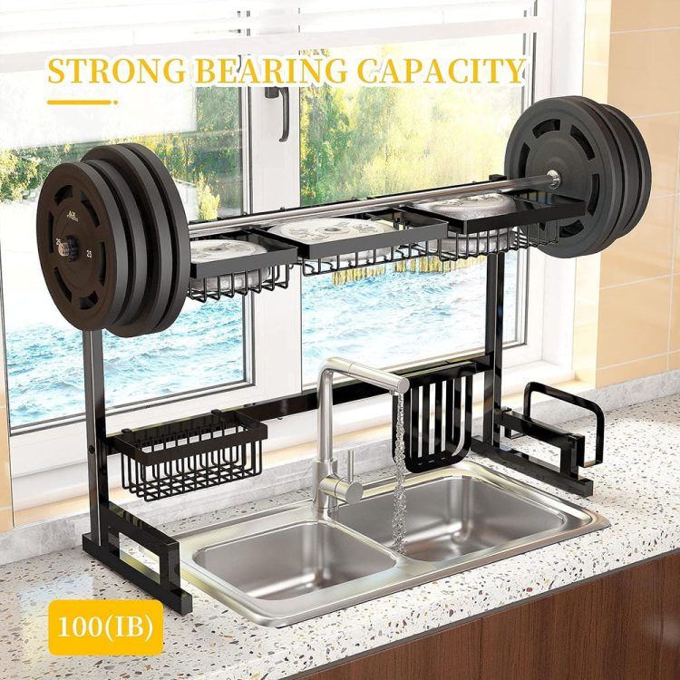 Kitchen Rack Dish Drying Rack Over The Sink