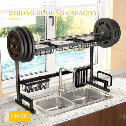 Kitchen Rack Dish Drying Rack Over The Sink