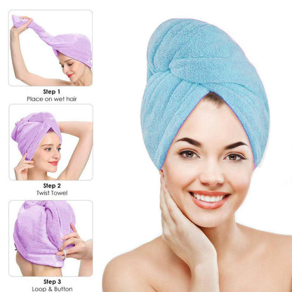 Hair Cotton Towel - منشفة رأس قطن