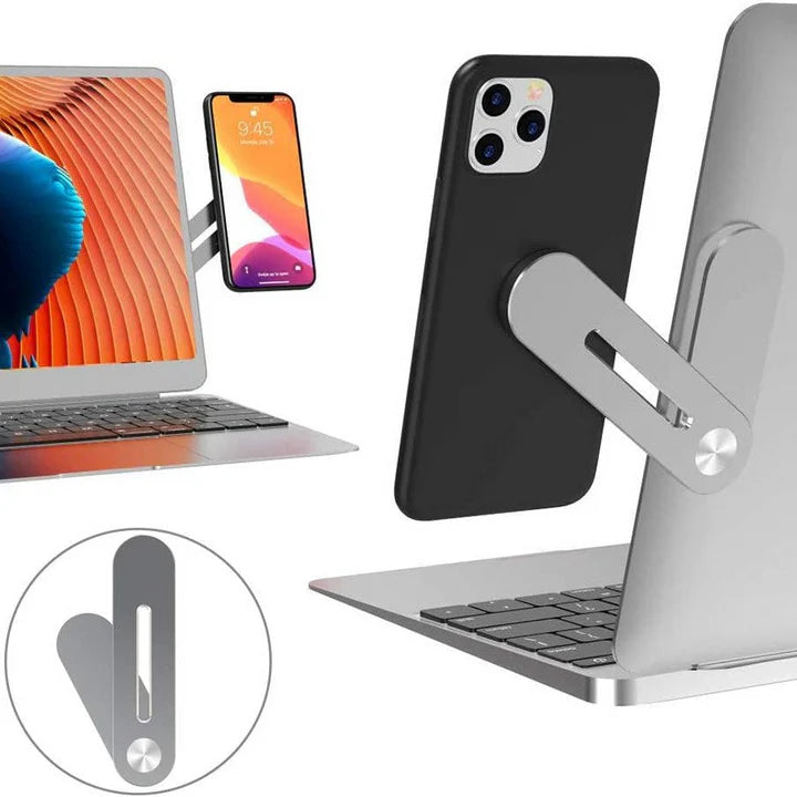 Magnetic Laptop Phone Holder - ستاند هاتف باللابتوب مغناطيس