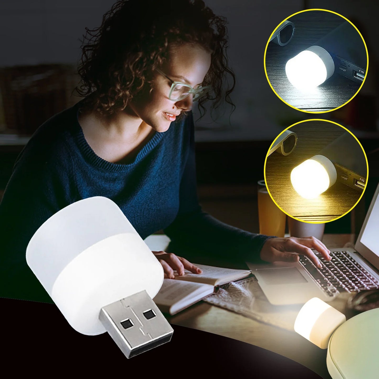 5Pcs mini USB lamp