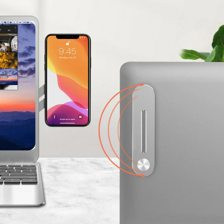 Magnetic Laptop Phone Holder - ستاند هاتف باللابتوب مغناطيس