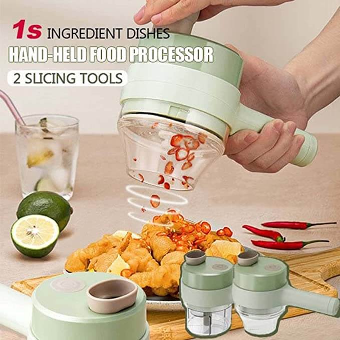 Electric rechargeable vegetable chopper