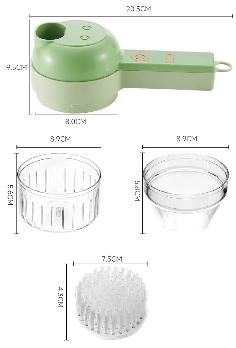 Electric rechargeable vegetable chopper